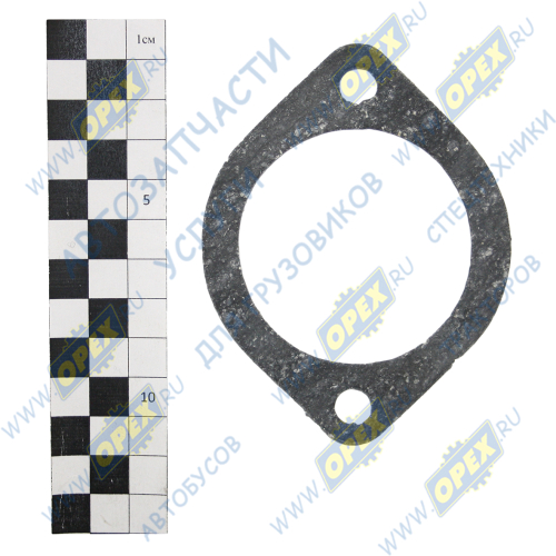 13-1008155-02 Прокладка ромбич. 98х76х1 фвнутр=58 2отв.ф8 крышки термостата (дв.ЗМЗ-402,511,513,523, УМЗ 100л/с) Techno Drive